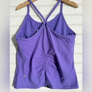 IVIVVA by LULULEMON girls size 14 purple racer back crop tank